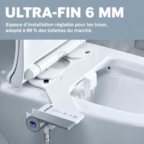 Bidet WC Ultra-Plat à Double Buse – Hygiène & Confort
