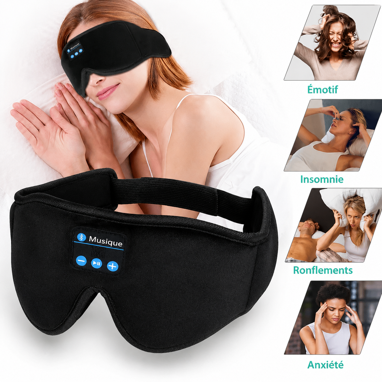 Masque de Sommeil 3D Bluetooth
