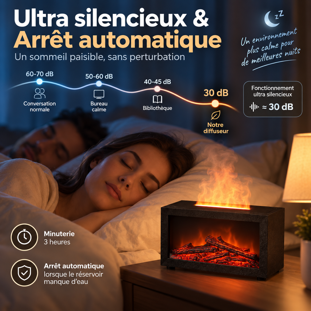 Diffuseur d’arômes avec effet flamme