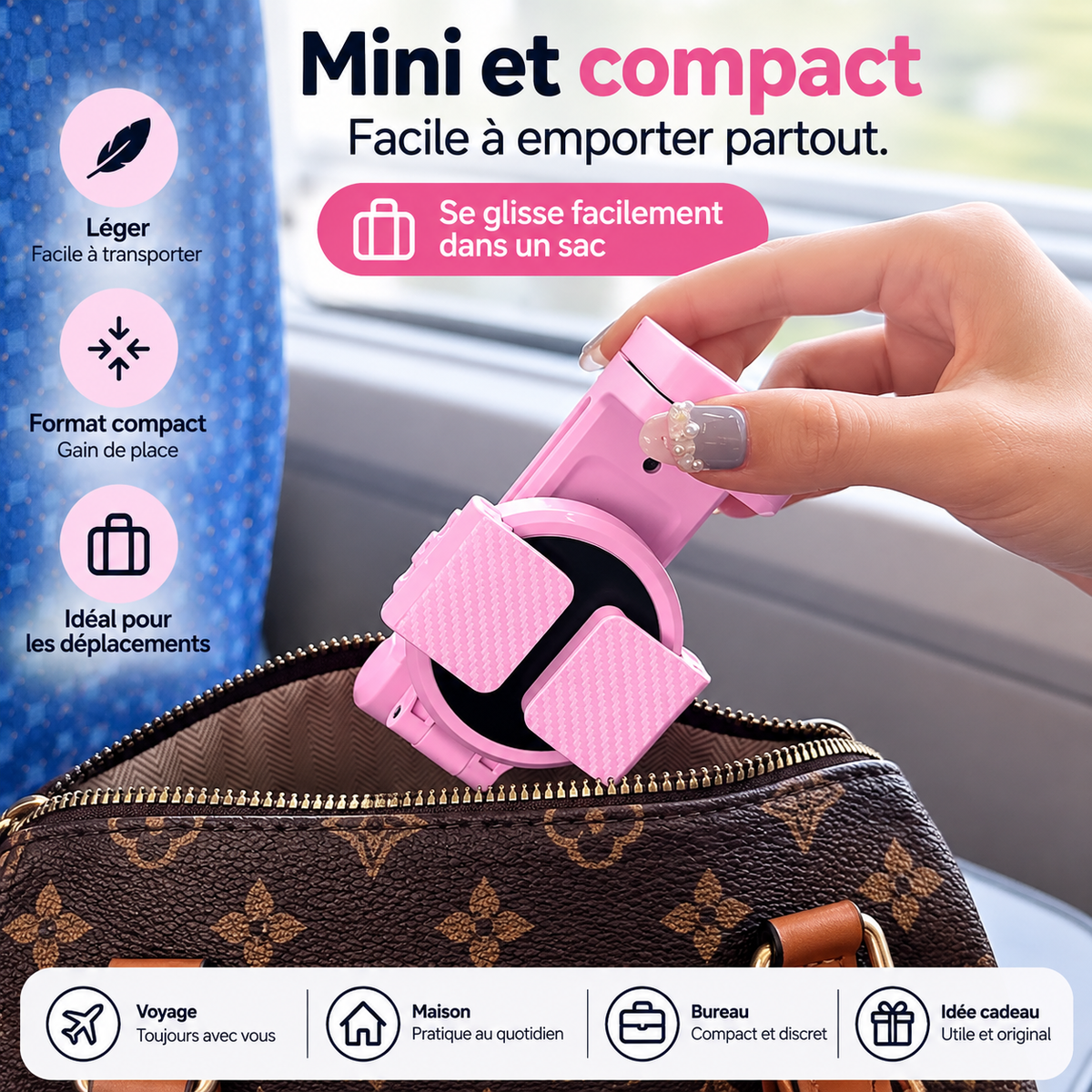 Support magnétique extensible pour téléphone