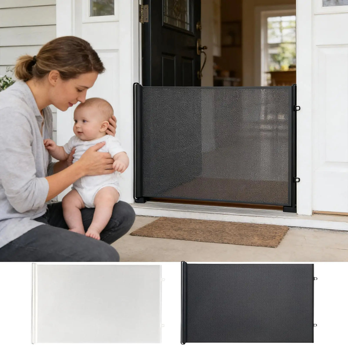Barrière rétractable pour chien – Sans perçage