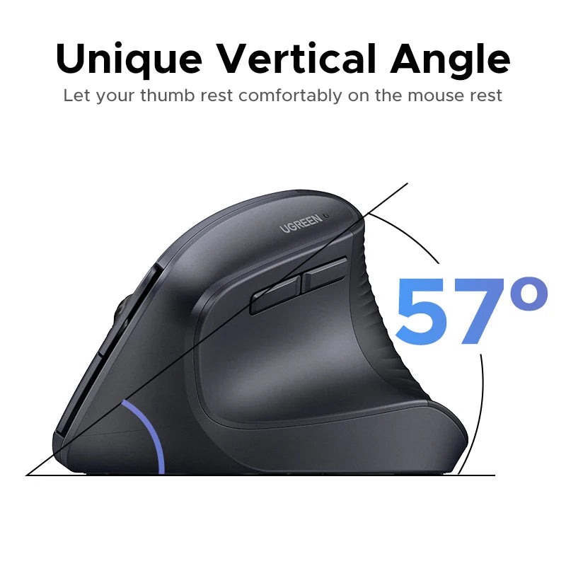 Souris verticale ergonomique sans fil UGREEN – 4000 DPI