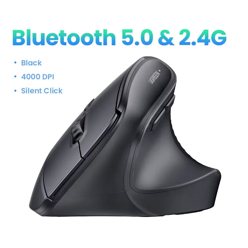 Souris verticale ergonomique sans fil UGREEN – 4000 DPI