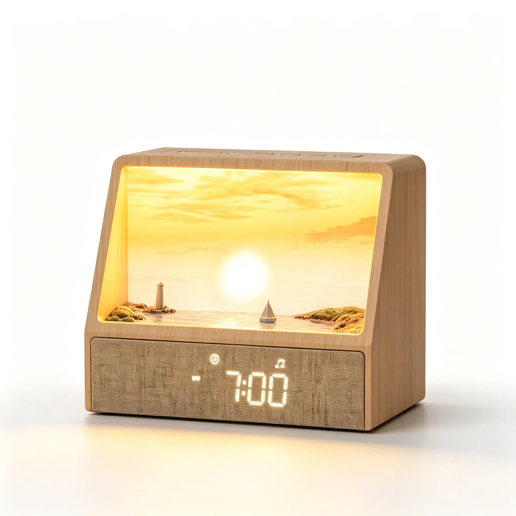 Réveil lumineux avec bruit blanc et Bluetooth