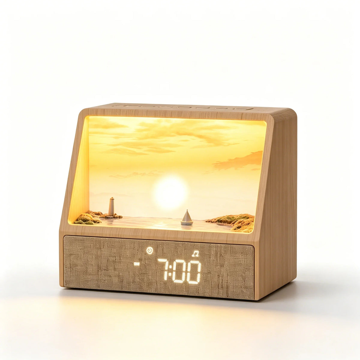 Réveil lumineux avec bruit blanc et Bluetooth