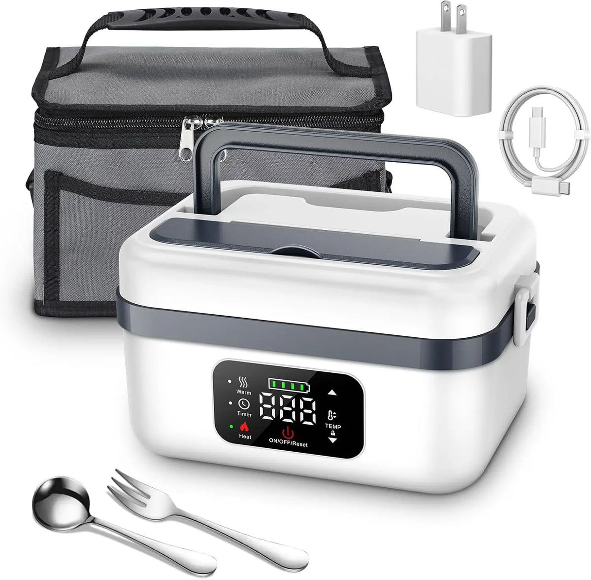 Boîte à lunch chauffante portable – 1 L