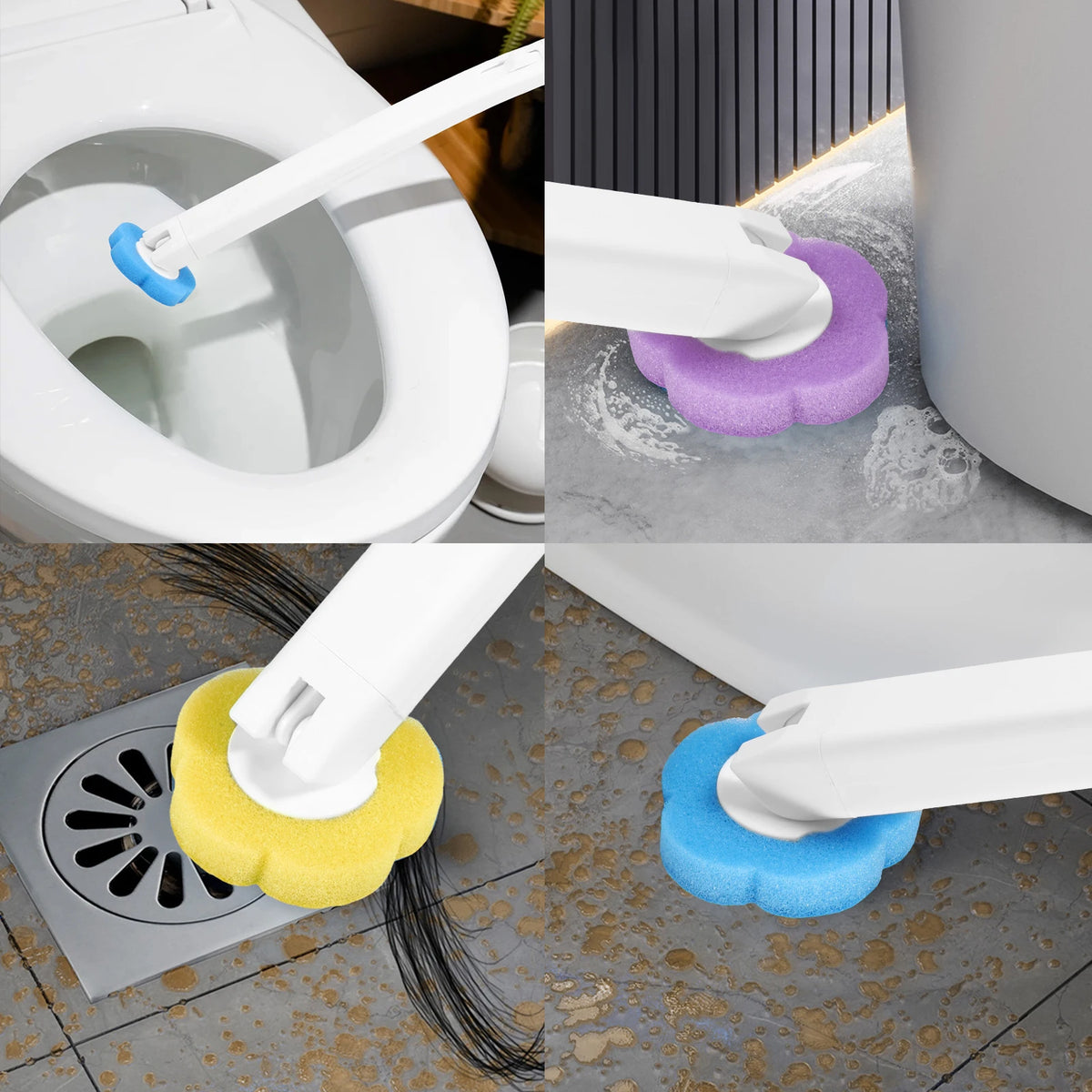 Brosse WC à têtes jetables et recharges