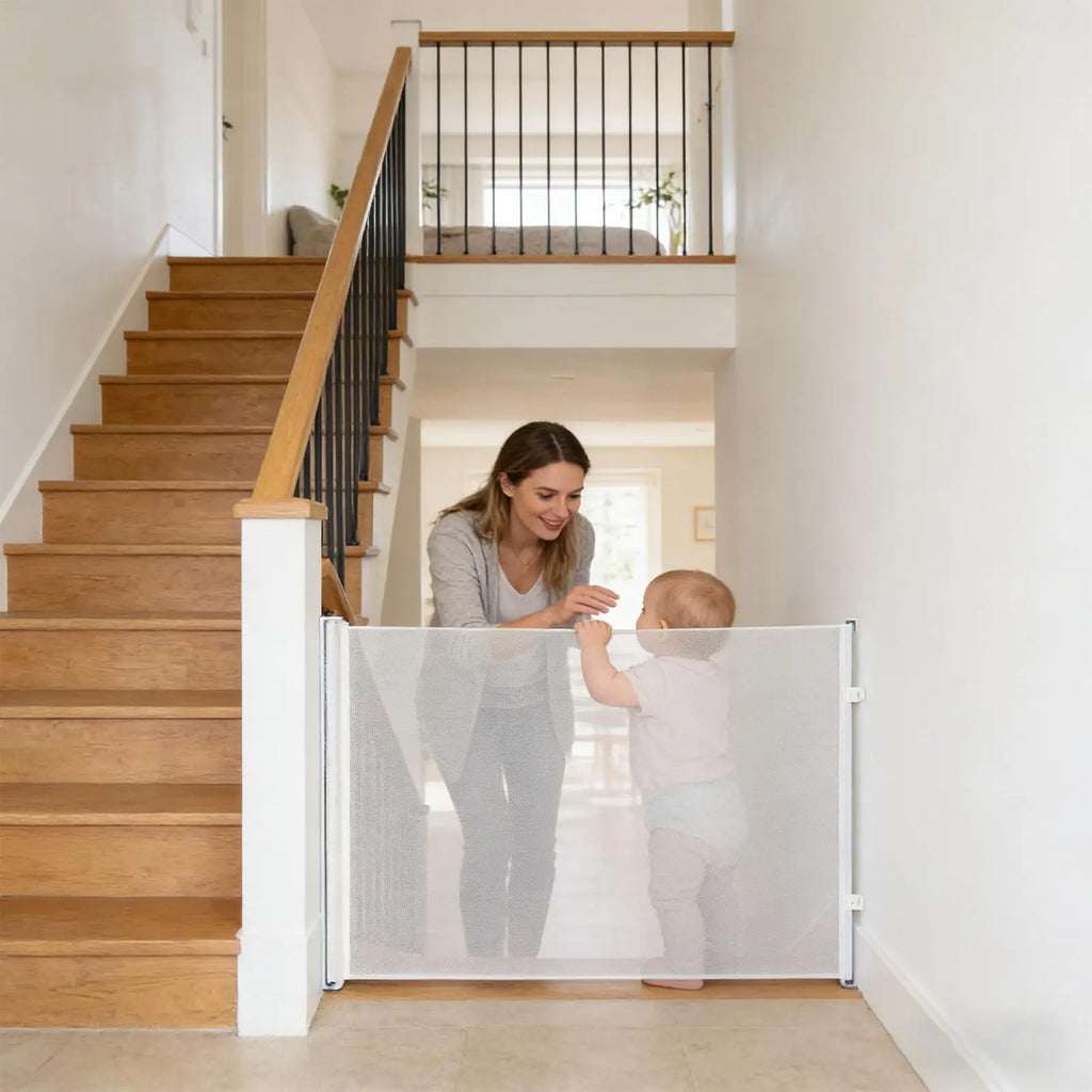 Barrière rétractable pour chien – Sans perçage