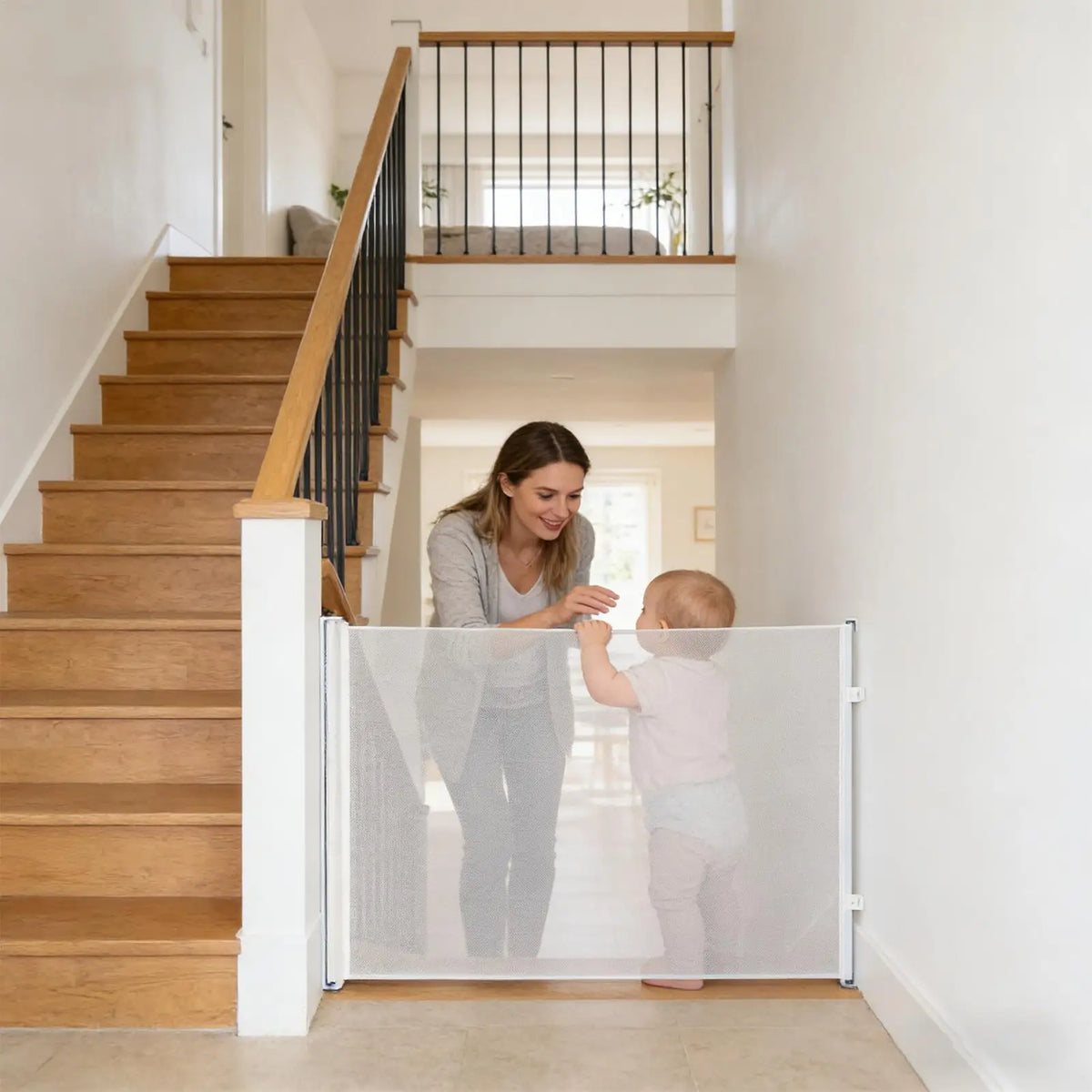 Barrière rétractable pour chien – Sans perçage